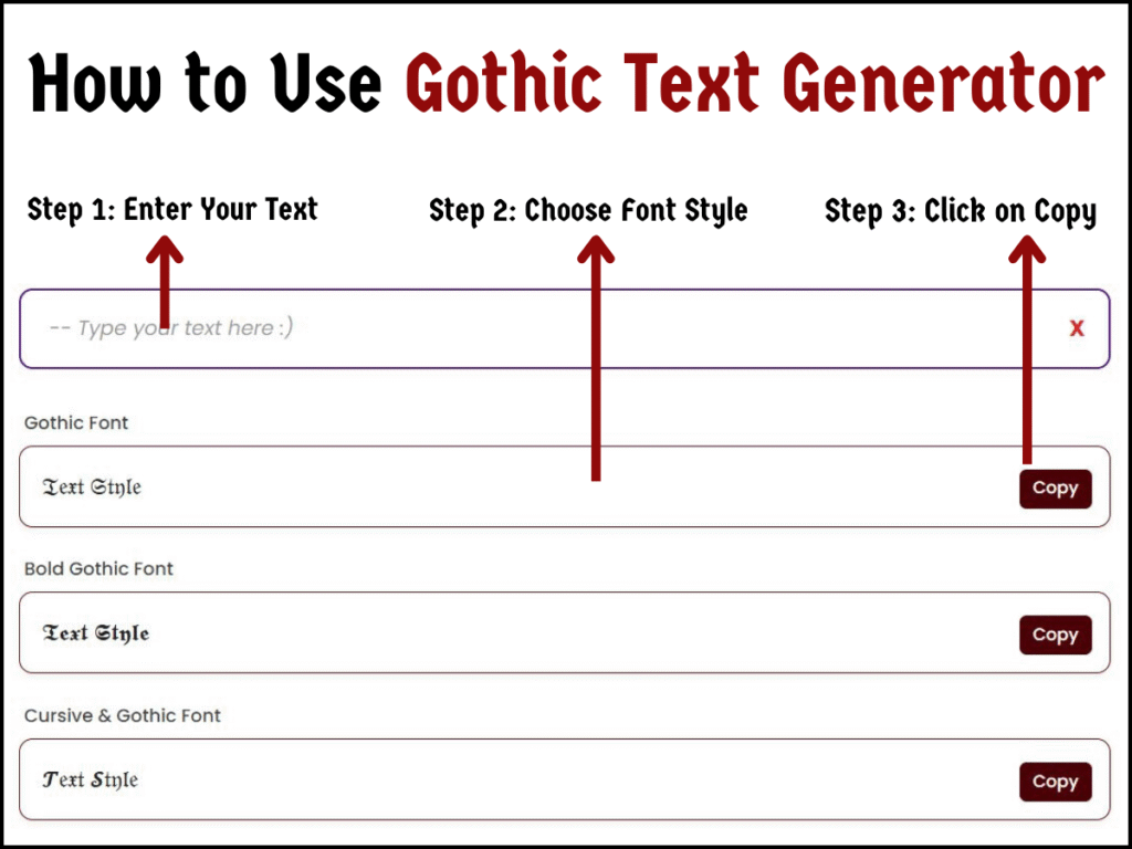 How to Use Gothic Text Generator
