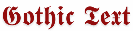 Gothic Text Generator